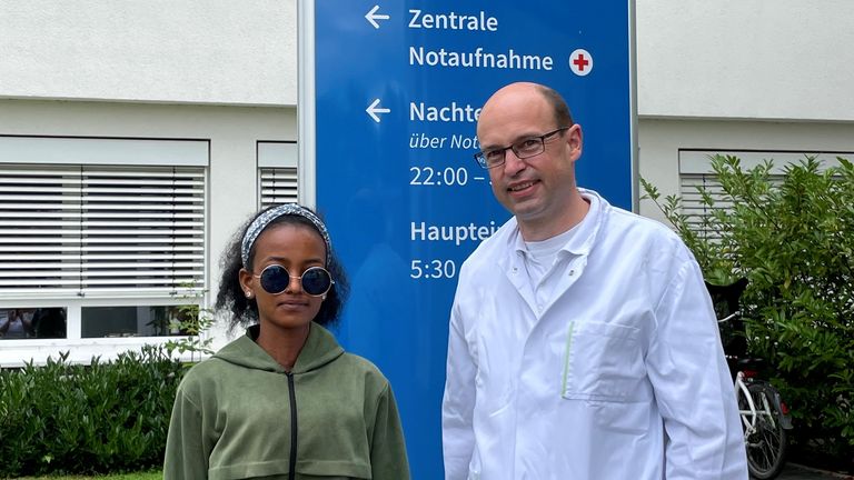Junge Eritreerin wurde von Prof. Ernst von Dobschütz an der Schilddrüse operiert